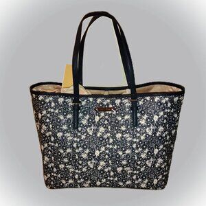 Michael Kors Jet Set Carryall Tote - Large, Navy Blue/White Floral